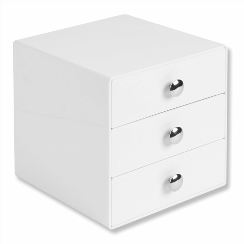 caisson de bureau blanc laque
