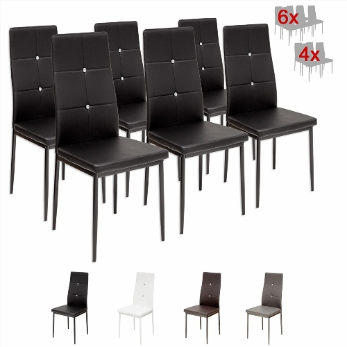 chaise de salle a manger grise et blanc