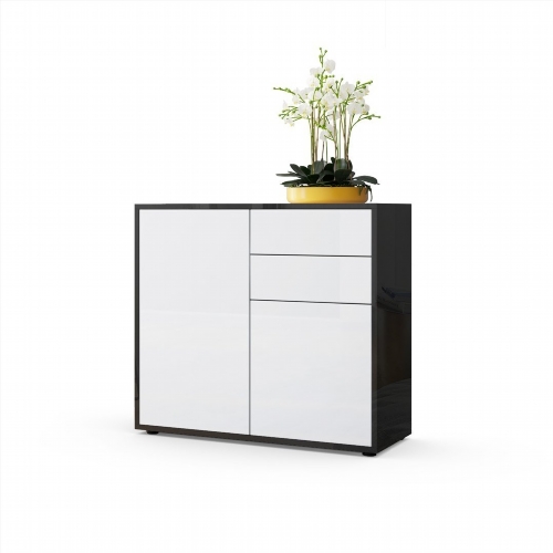 commode blanche hauteur 90