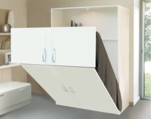 Photo d une armoire lit déplié