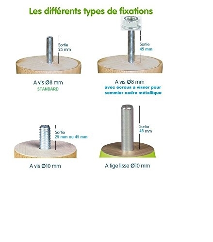 pieds de lit gigogne