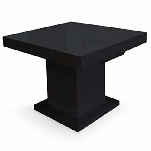 table a manger noire laquee