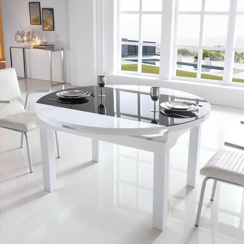 table a manger ronde extensible