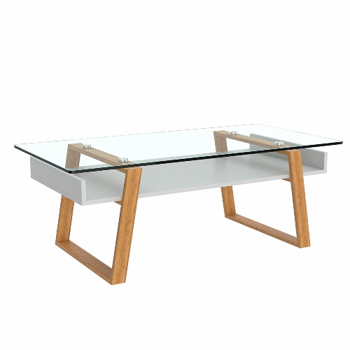 table basse ying yang bois