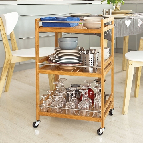table desserte cuisine roulettes
